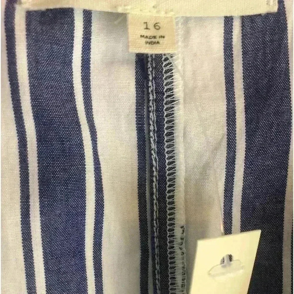 Madewell Striped Tiered Maxi Size 16 Plus Size NWT. Condition is New with tags - Picture 4 of 8